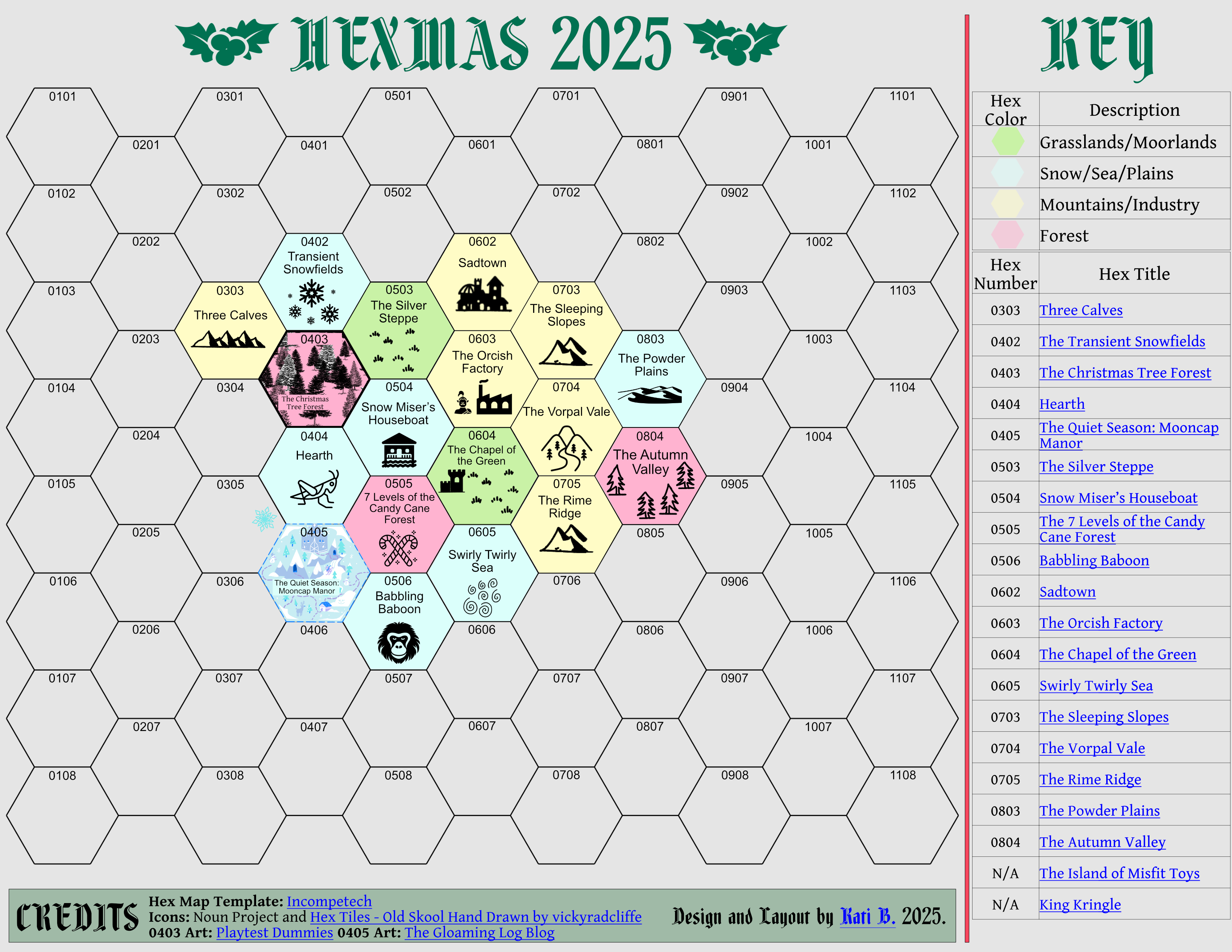 Image of Hexmas Map 2025