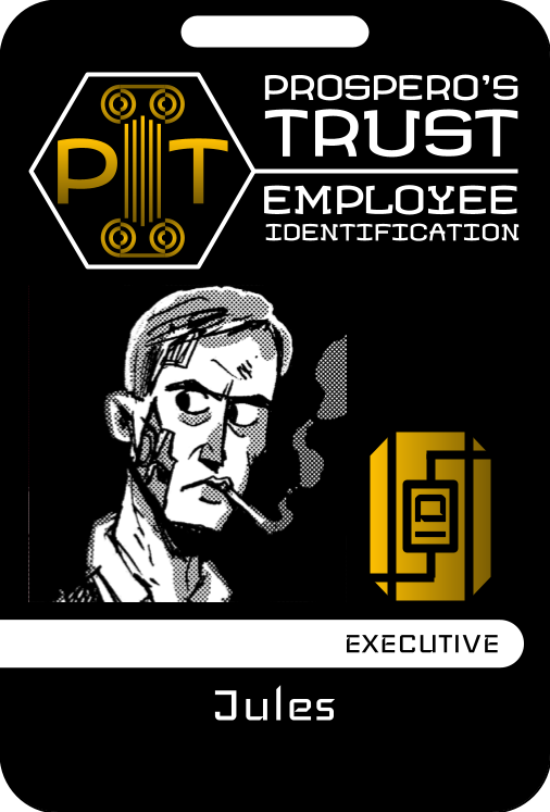 Jules' ID Card for Prospero's Trust
