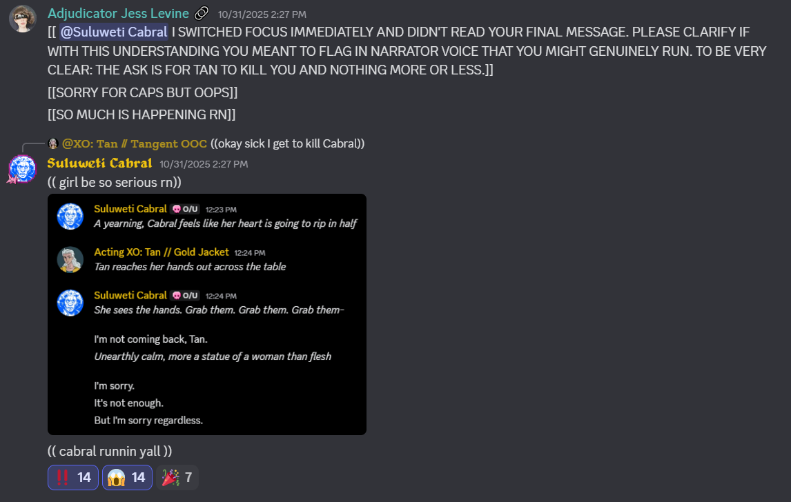 Insert image of Cabral fleeing