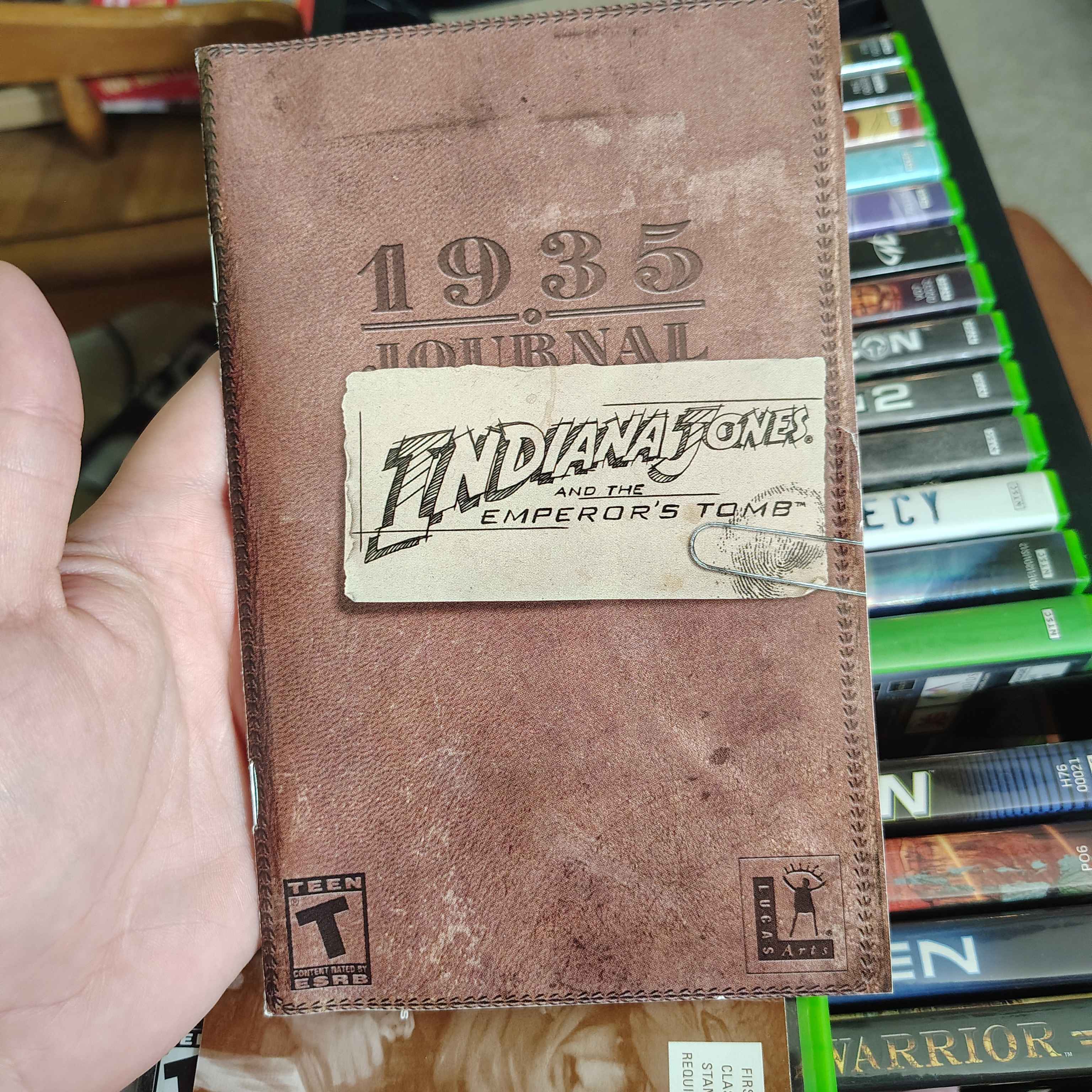 Indiana Jones and the Emperor's Tomb Game Manual Cover